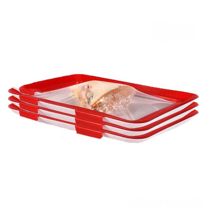 Food Storage Technology - Vakuumkonservierungstechnologie 4-teilige stapelbare Lebensmittel-Aufbewahrungsbehälter für längere