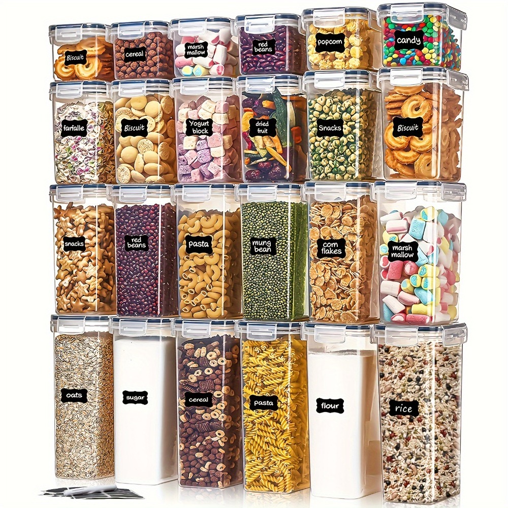 Food Storage Design - 24-teiliges Lebensmittel-Aufbewahrungsset 12 Behälter 12 Deckel