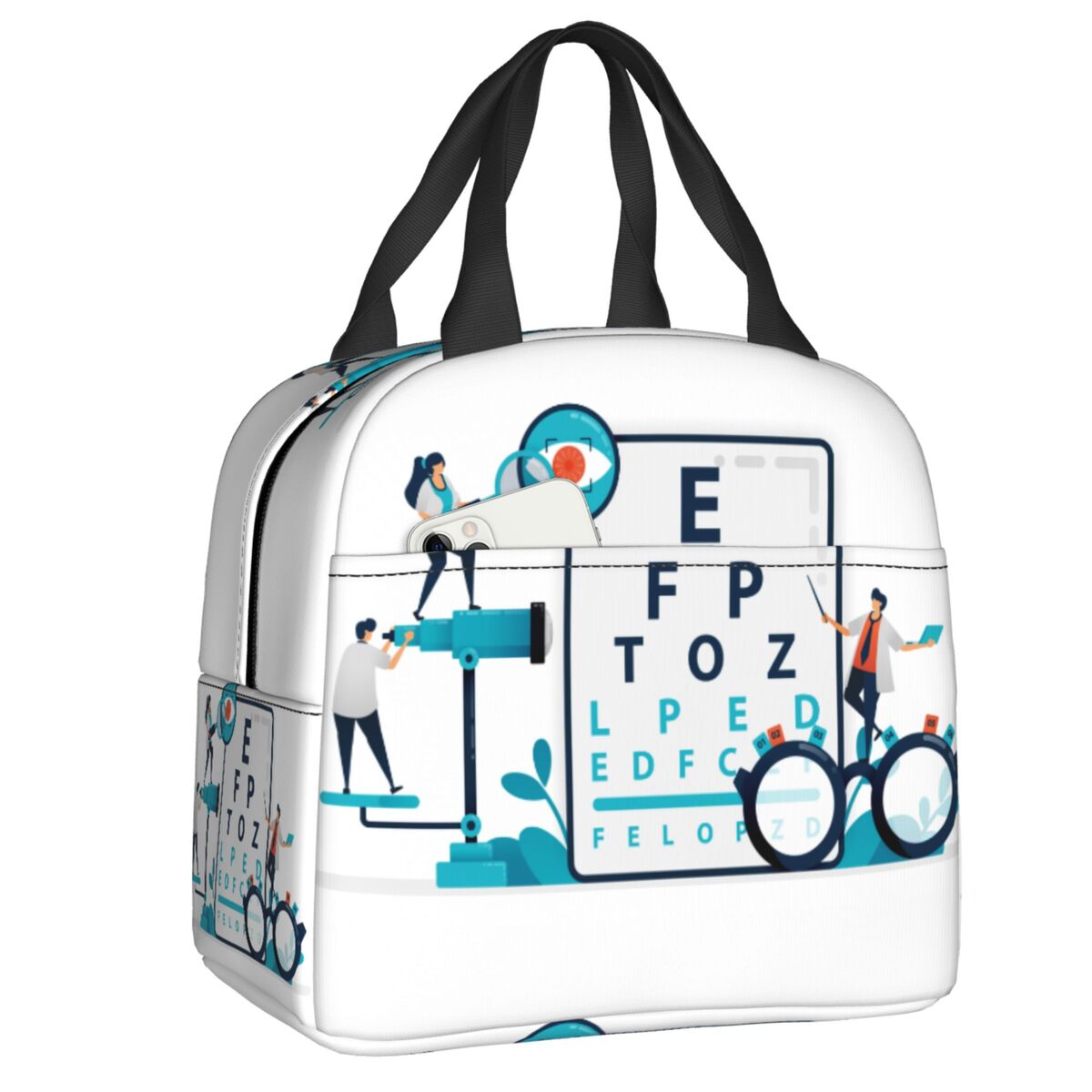 Food Storage Chart - Benutzerdefinierte Snellen Chart Augenprüfung Thermoisolierte Lunchtaschen