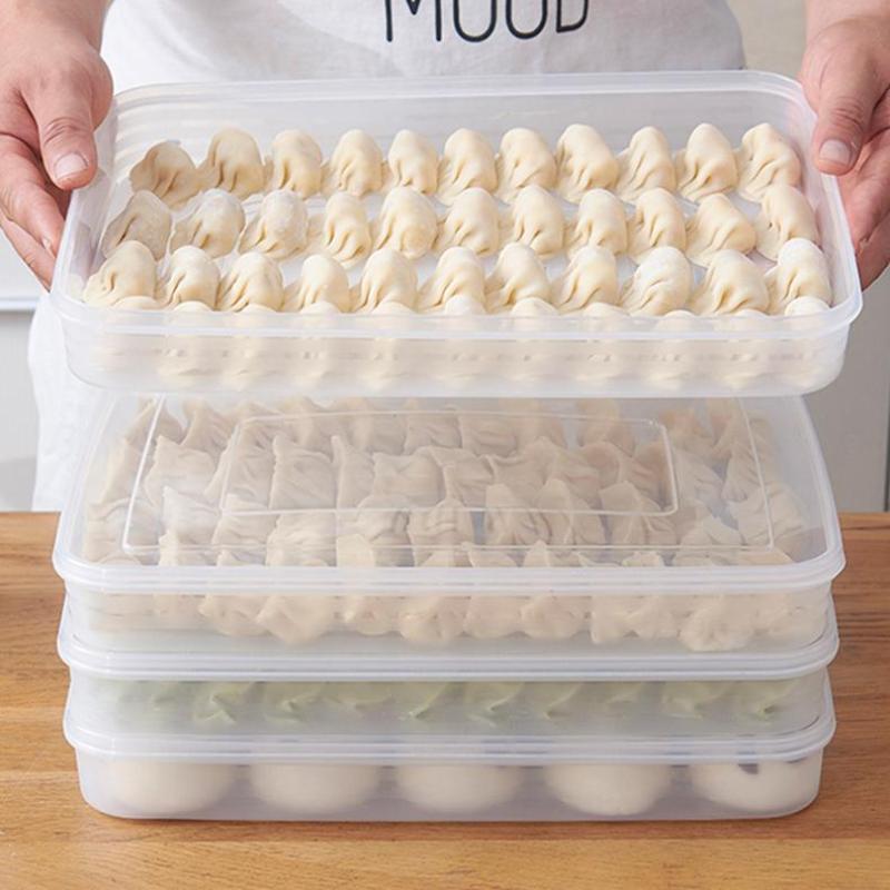 Food Storage Design - Neue Küchen-Aufbewahrungsbox Kühlschrank-Organizer Transparente Lebensmittelbehälter Schale