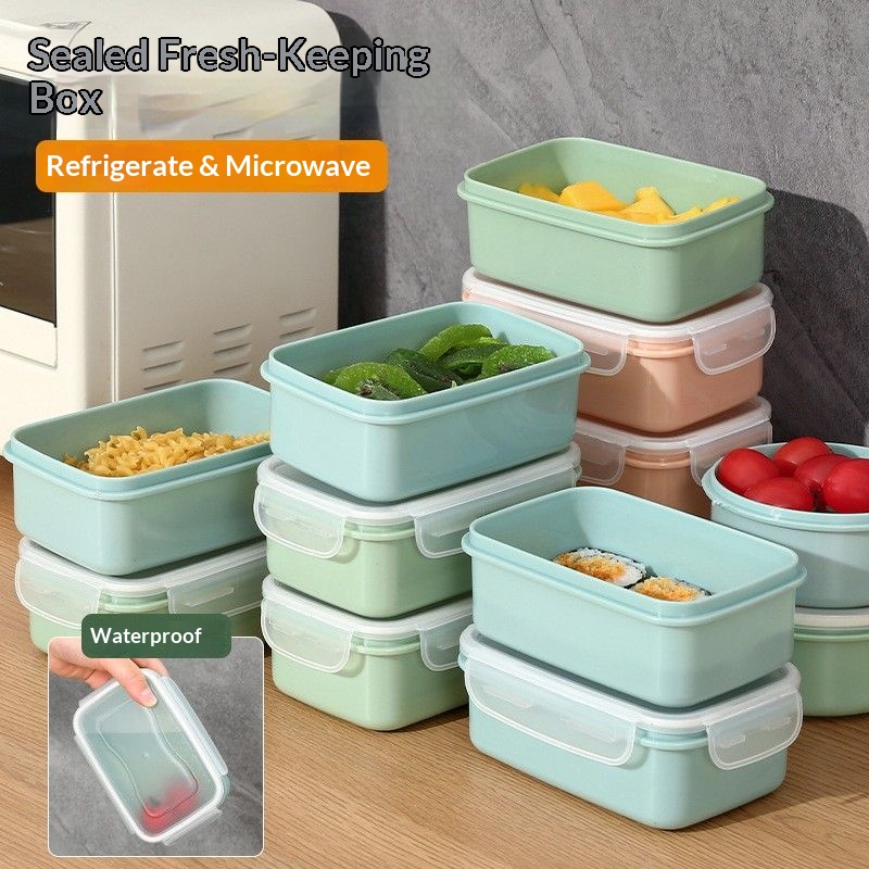 Food Storage Design - Luftdichte Lebensmittelbehälter BPA-frei Stapelbare Auslaufsichere Lunchbox