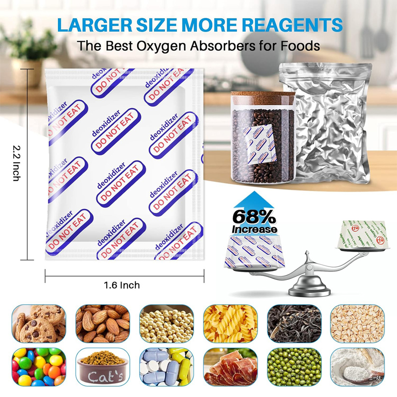 Food Storage Oxygen Absorbers - Sauerstoffabsorber in Lebensmittelqualität, 20 cc-150 cc,