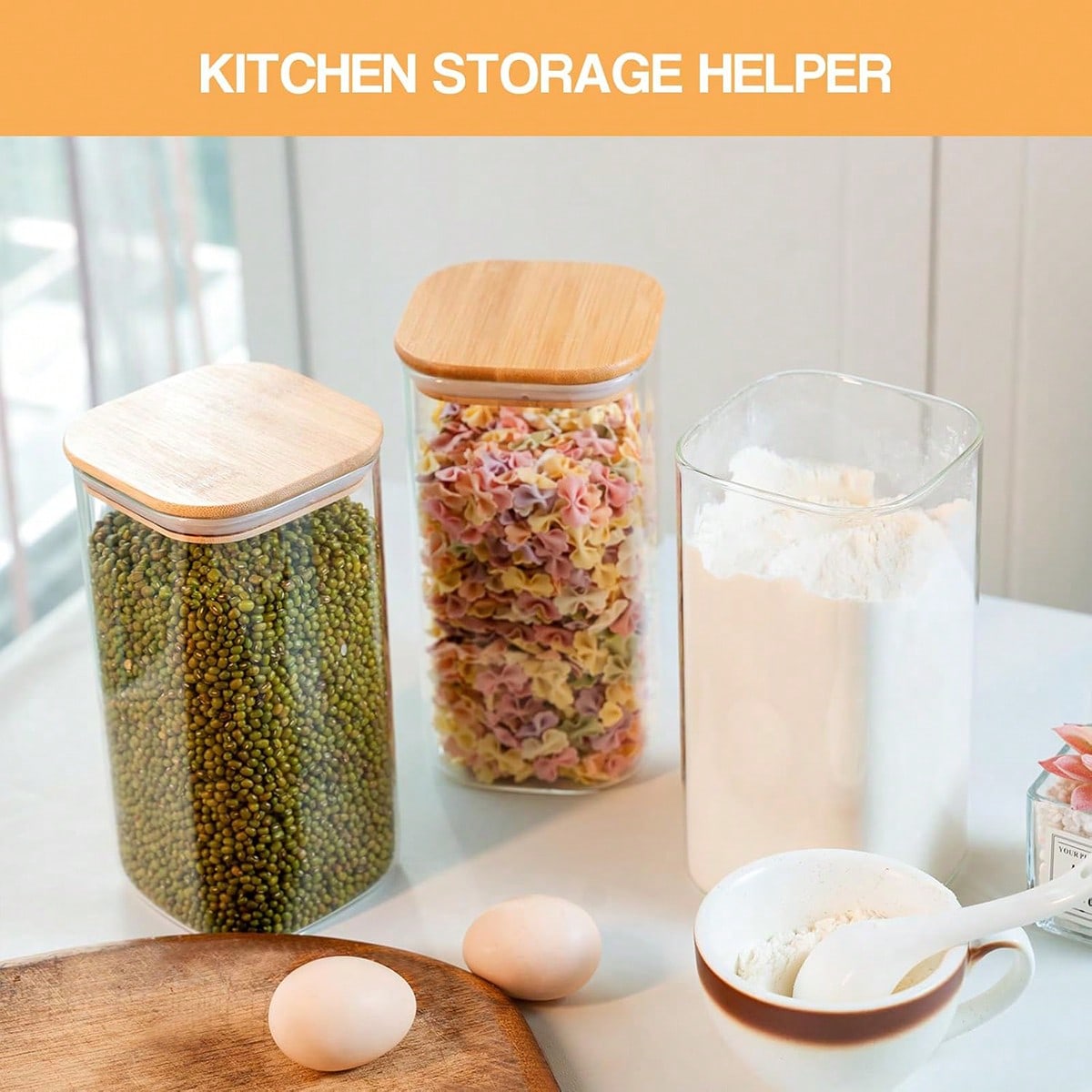 6er-Pack Glas-Lebensmittelaufb – Food Storage With Glass Lids Bewertung und Preis