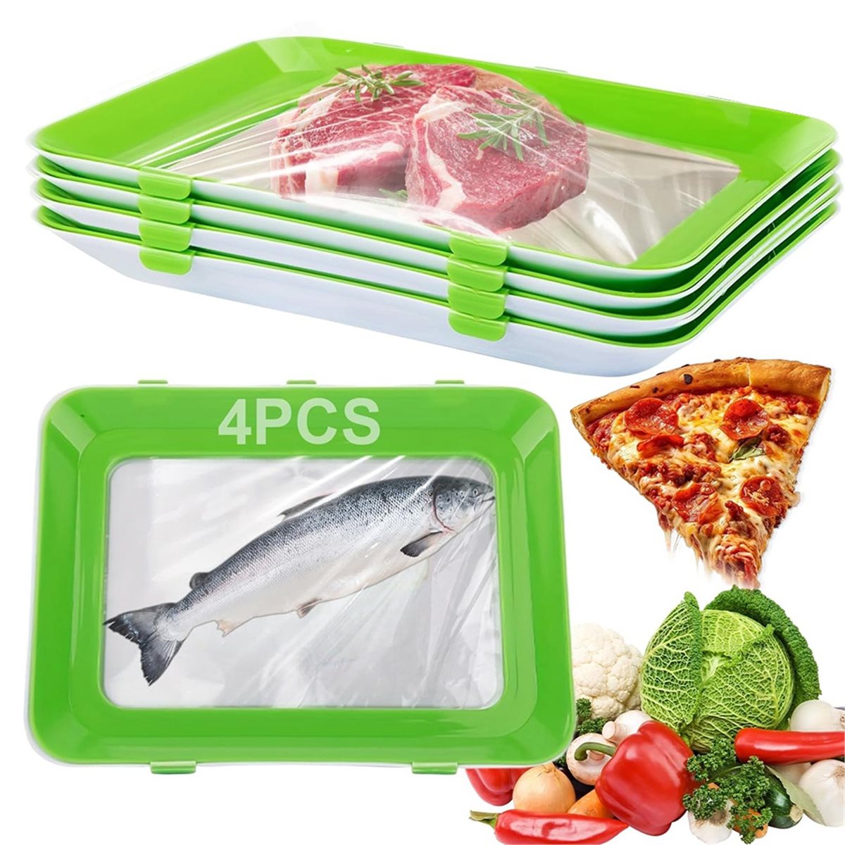 4-teiliges Stapelbares Lebensm – Food Storage Technology Bewertung und Preis