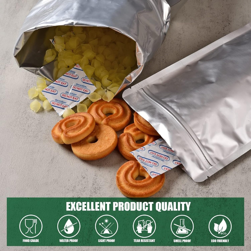 120 Mylar-Beutel zur Lebensmit – Food Storage Oxygen Absorbers Bewertung und Preis