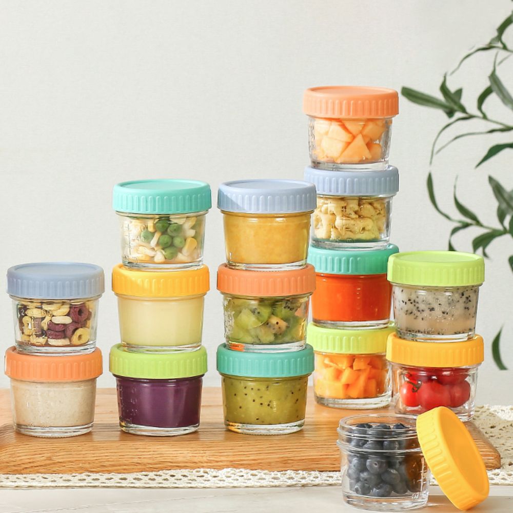 6 Stück Glas-Babynahrungsglas, – Food Storage With Glass Lids Bewertung und Preis