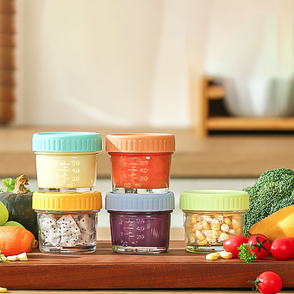 6 Stück Glas-Babynahrungsglas, – Food Storage With Glass Lids Bewertung und Preis
