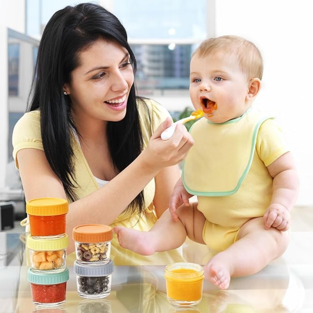6 Stück Glas-Babynahrungsgläse – Food Storage With Glass Lids Bewertung und Preis