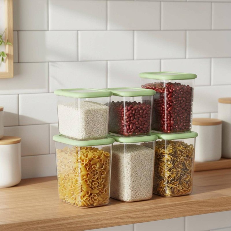 6-teiliges Luftdichtes Lebensm – Food Storage Design Bewertung und Preis