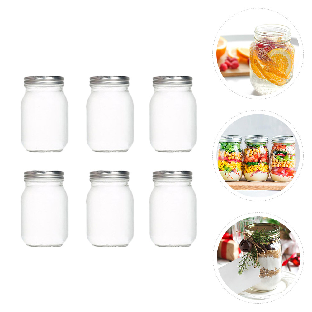 6 Stück Transparente Runde Gla – Food Storage With Glass Lids Bewertung und Preis