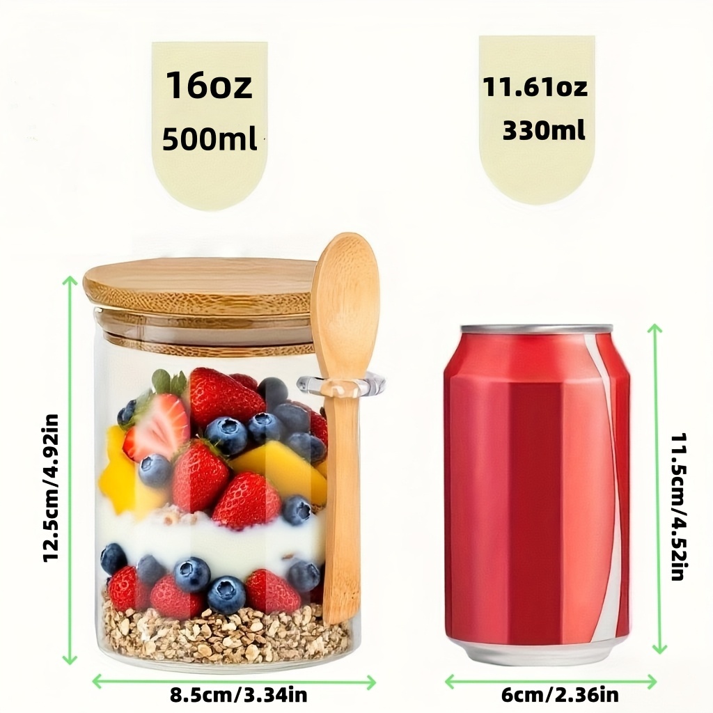 1/2/4/8-teiliges Haferflocken- – Food Storage With Glass Lids Bewertung und Preis