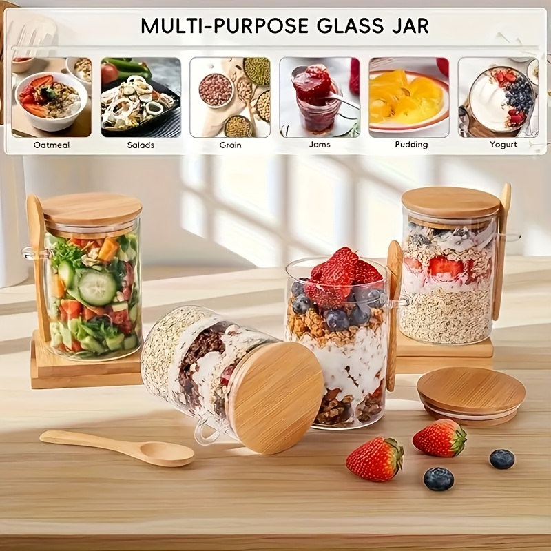 1/2/4/8-teiliges Haferflocken- – Food Storage With Glass Lids Bewertung und Preis