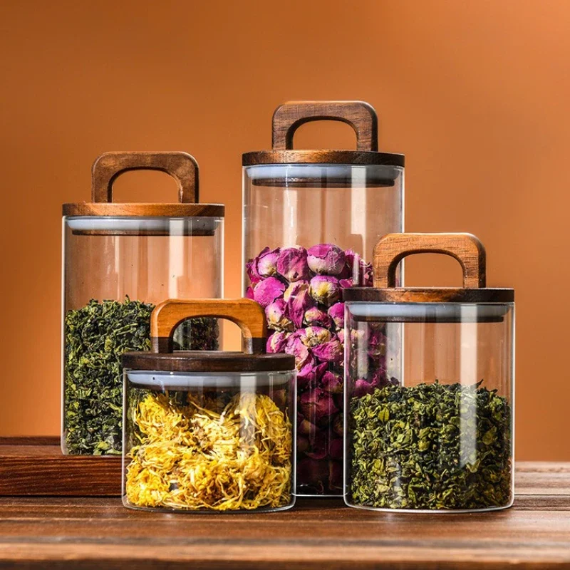Klarglasbehälter mit Bambusdec – Food Storage With Glass Lids Bewertung und Preis