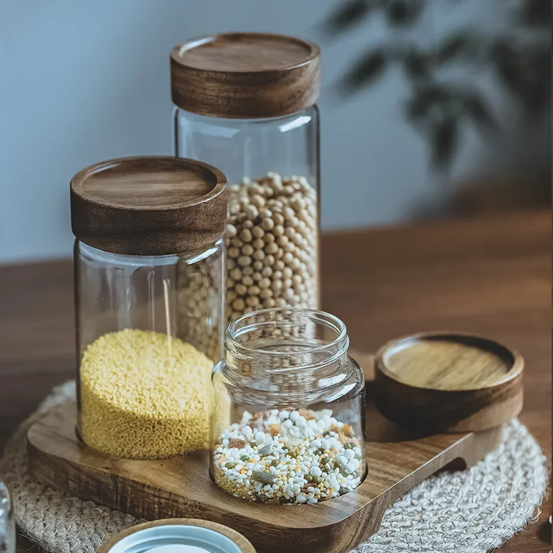 Holzdeckel Orgnizer Glas luftd – Food Storage With Glass Lids Bewertung und Preis