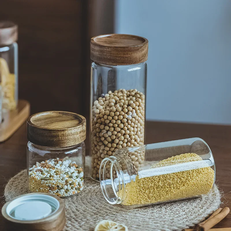 Holzdeckel Orgnizer Glas luftd – Food Storage With Glass Lids Bewertung und Preis