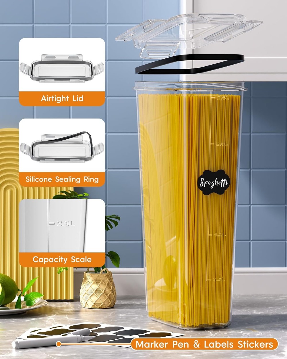 24 Stück Luftdichte Lebensmitt – Food Storage Lid Bewertung und Preis