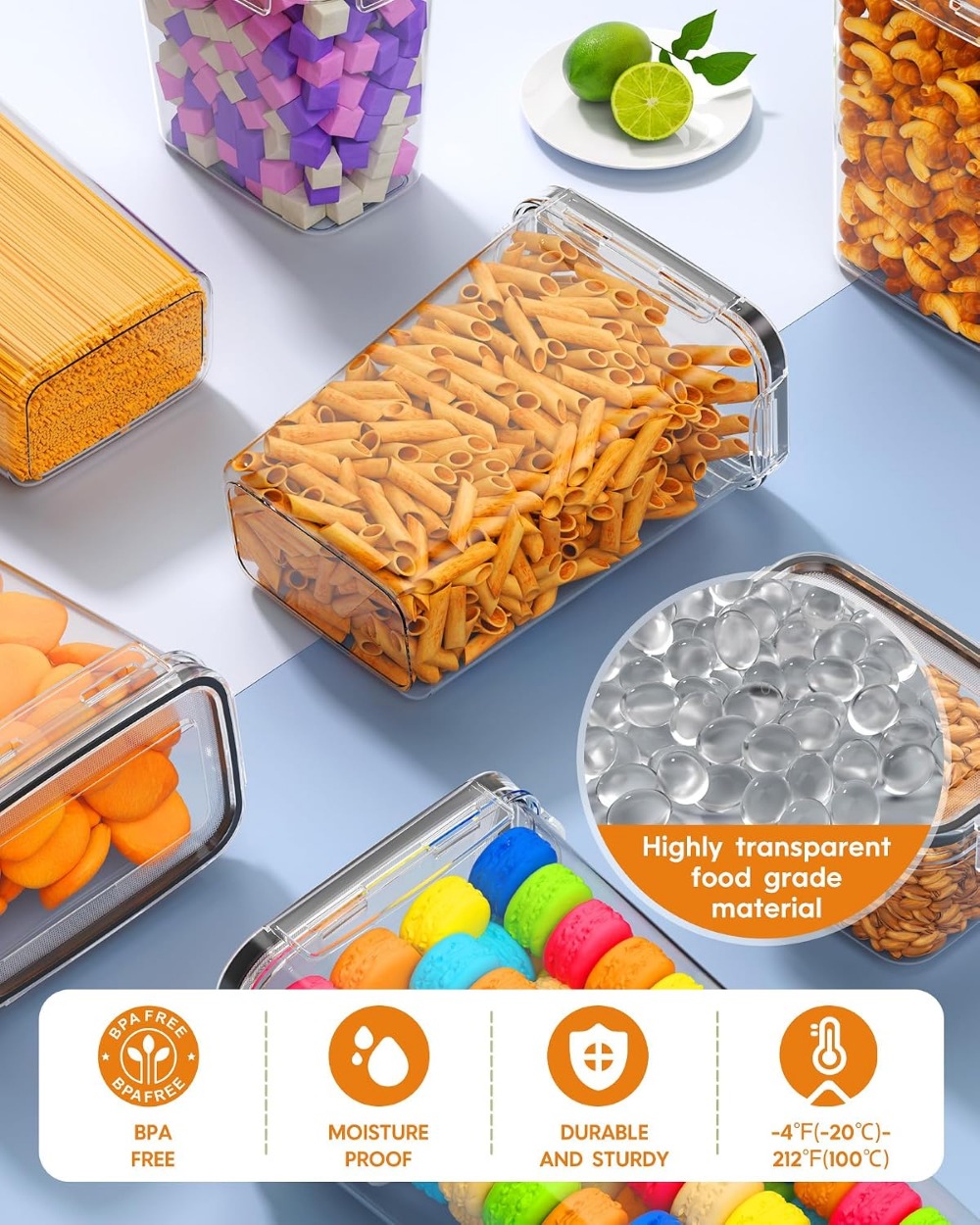 24 Stück Luftdichte Lebensmitt – Food Storage Lid Bewertung und Preis