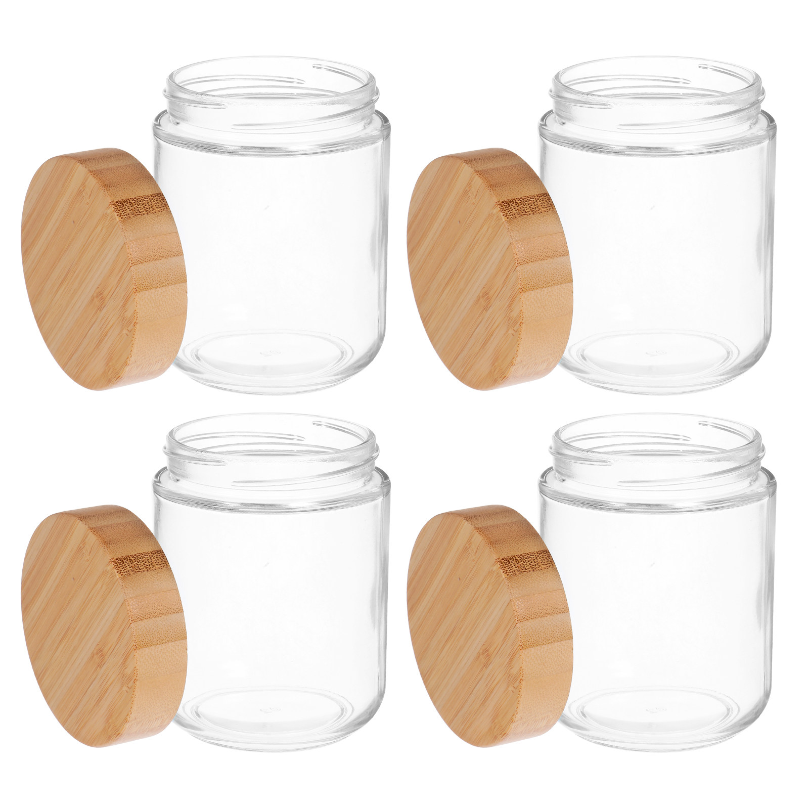 4 Stück Glas-Küchen-Aufbewahru – Food Storage With Glass Lids Bewertung und Preis