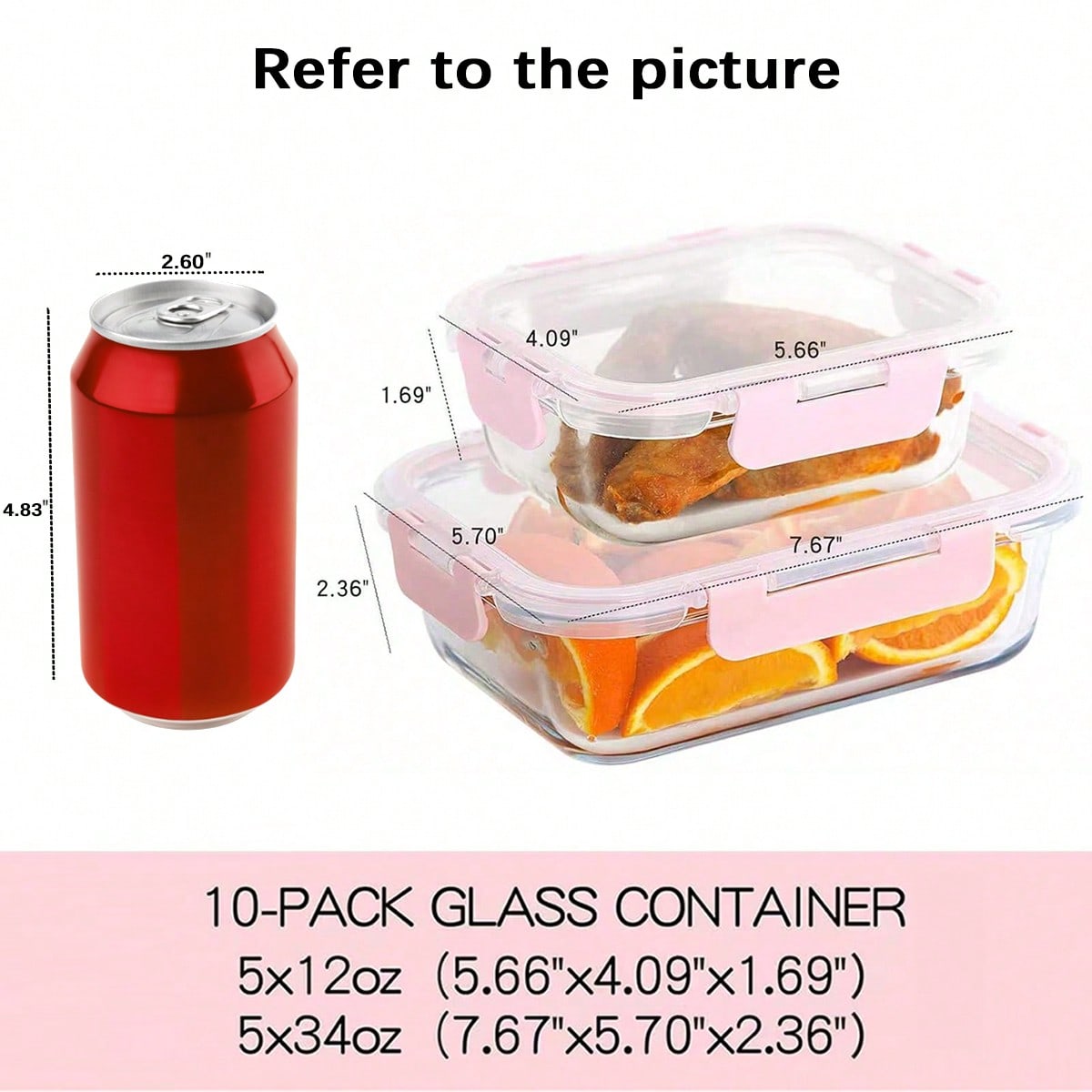 10er-Pack Glasbehälter für die – Food Storage With Glass Lids Bewertung und Preis