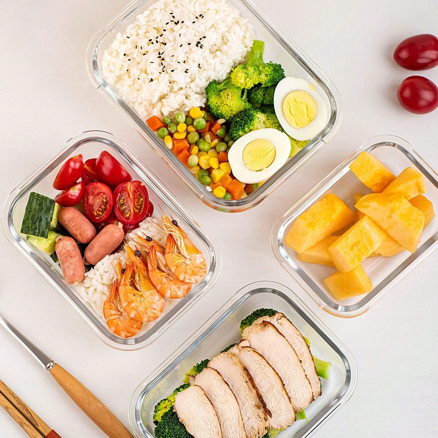 10er-Pack Glasbehälter für die – Food Storage With Glass Lids Bewertung und Preis